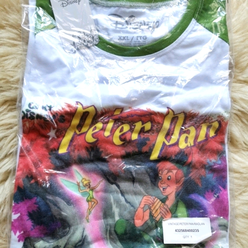 RARE Cakeworthy Peter Pan  Long Sleeve Shirt